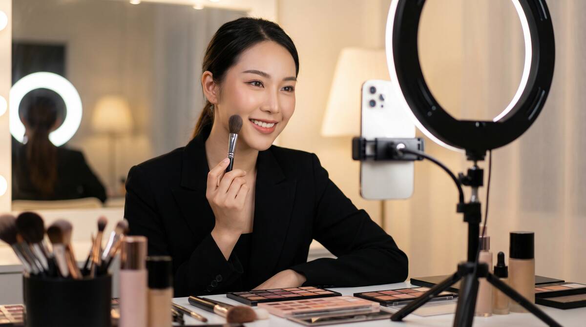 黄色仓库美妆视频教程